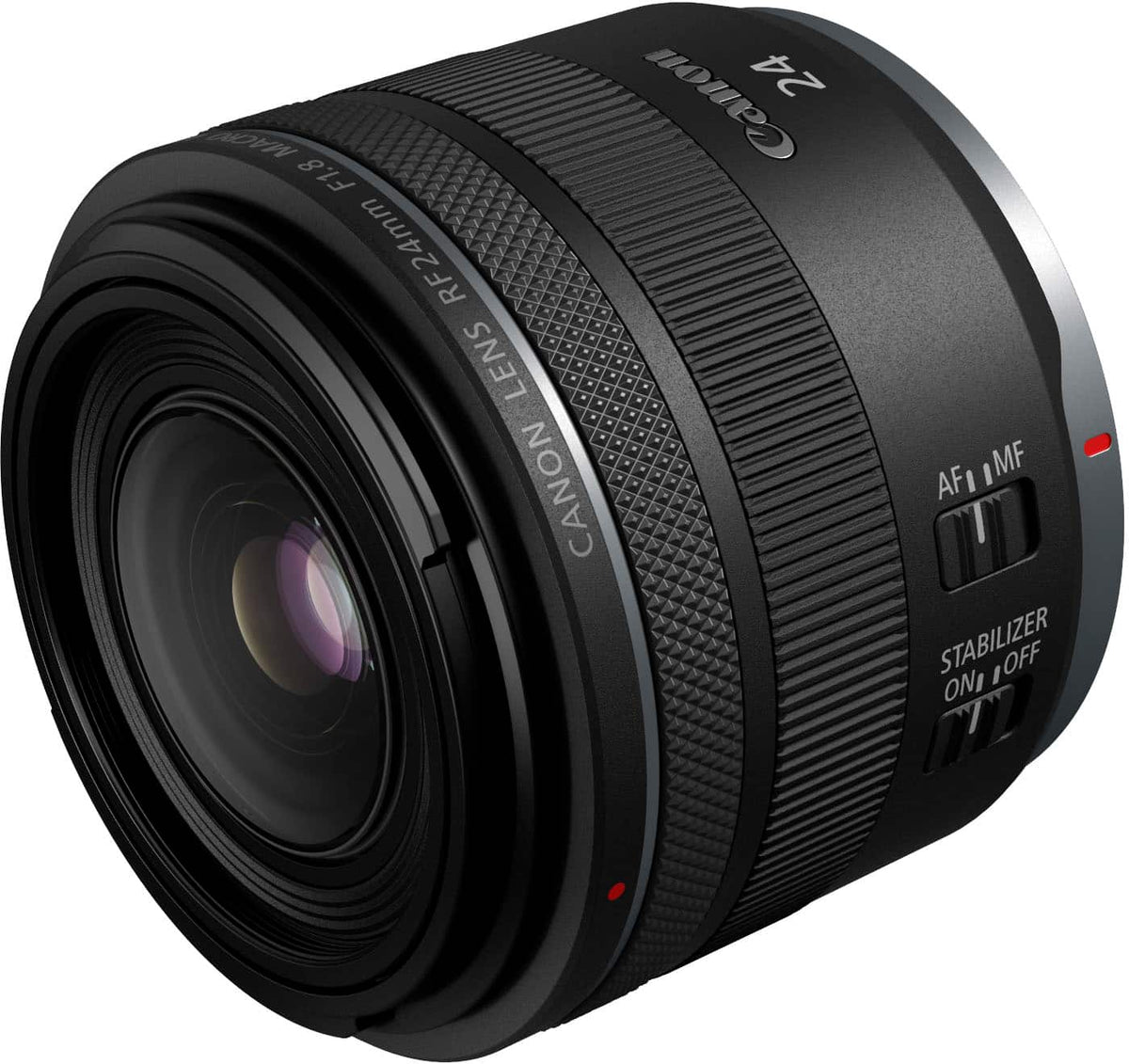 Canon - RF 24mm F1.8 MACRO IS STM Wide Angle Prime Lens for EOS R-Series Cameras - Black