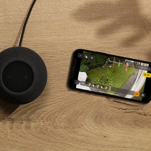 Eve - Outdoor Cam - Secure floodlight camera with Apple HomeKit Secure Video technology - White