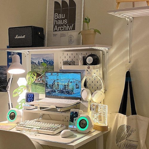 Edifier - G1000 2.0 Bluetooth Gaming Speakers with RGB Lighting (2-Piece) - White