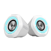 Edifier - G1000 2.0 Bluetooth Gaming Speakers with RGB Lighting (2-Piece) - White
