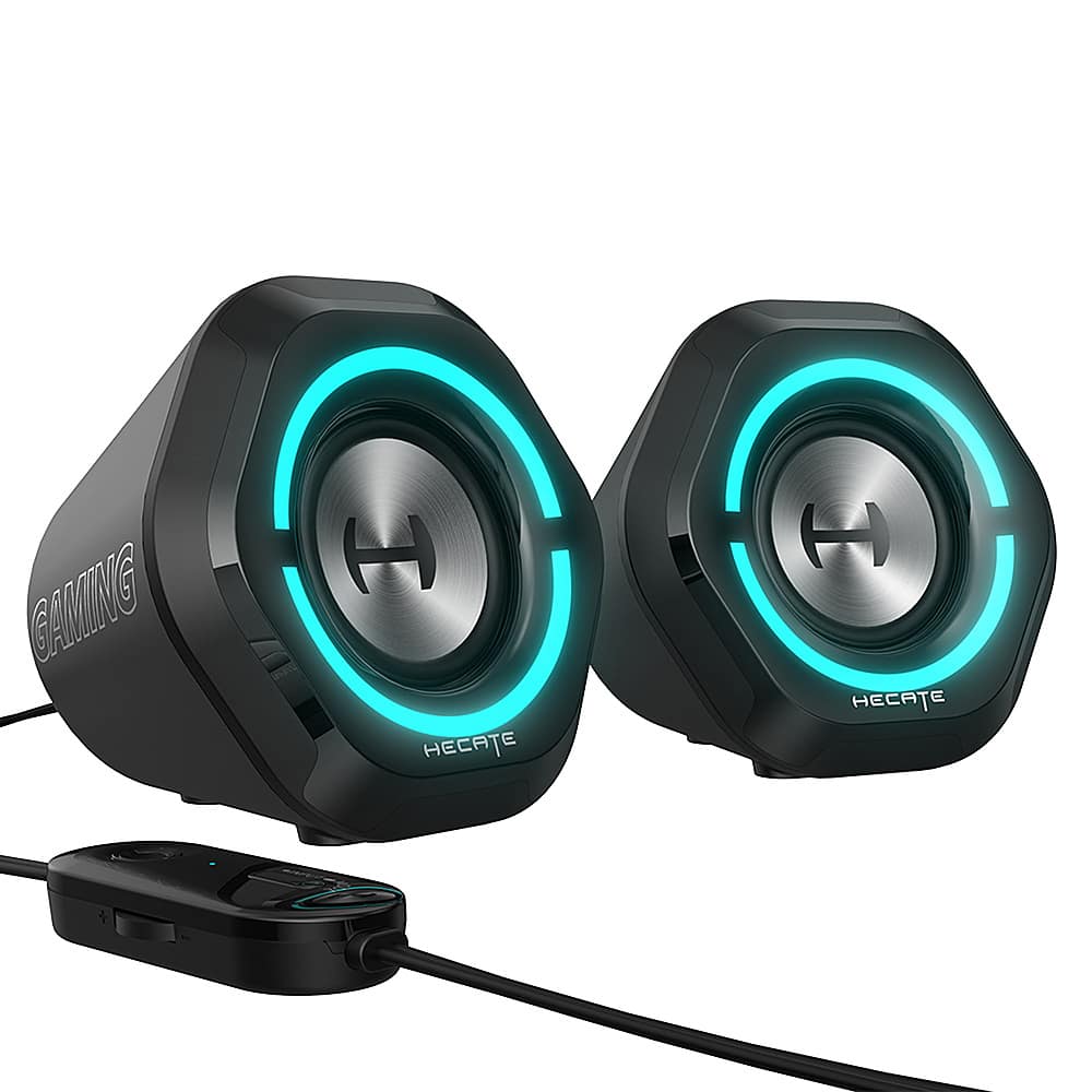 Edifier - G1000 2.0 Bluetooth Gaming Speakers with RGB Lighting (2-Piece) - Black