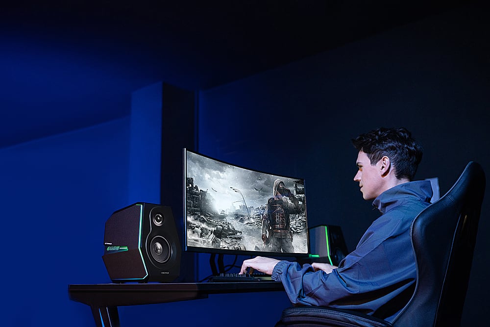 Edifier - G5000 2.0 Bluetooth Gaming Speakers (2-Piece) - Black