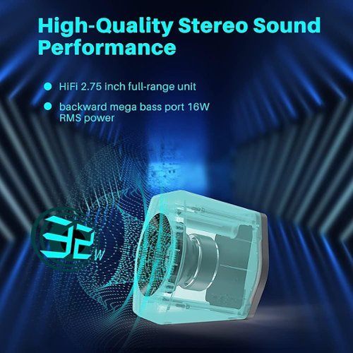 Edifier - G2000 2.0 Bluetooth Gaming Speakers with RGB Lighting (2-Piece) - White