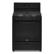 Whirlpool - 30 in. Wide 5 burners 5.1 cu. ft. Freestanding Gas Range with Edge to Edge Cooktop - Black