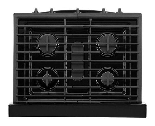 Whirlpool - 30 in. Wide 5 burners 5.1 cu. ft. Freestanding Gas Range with Edge to Edge Cooktop - Black