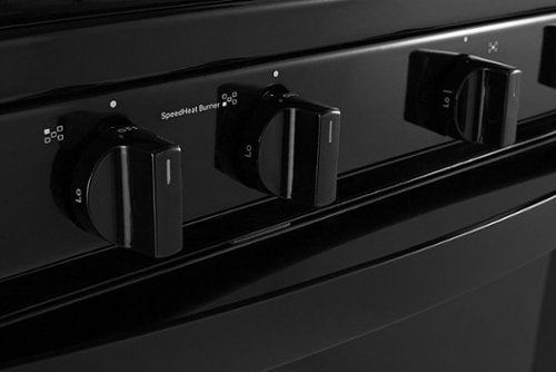 Whirlpool - 30 in. Wide 5 burners 5.1 cu. ft. Freestanding Gas Range with Edge to Edge Cooktop - Black