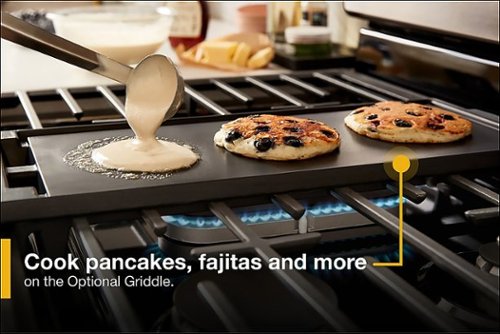 Whirlpool - 30 in. Wide 5 burners 5.1 cu. ft. Freestanding Gas Range with Edge to Edge Cooktop - Black