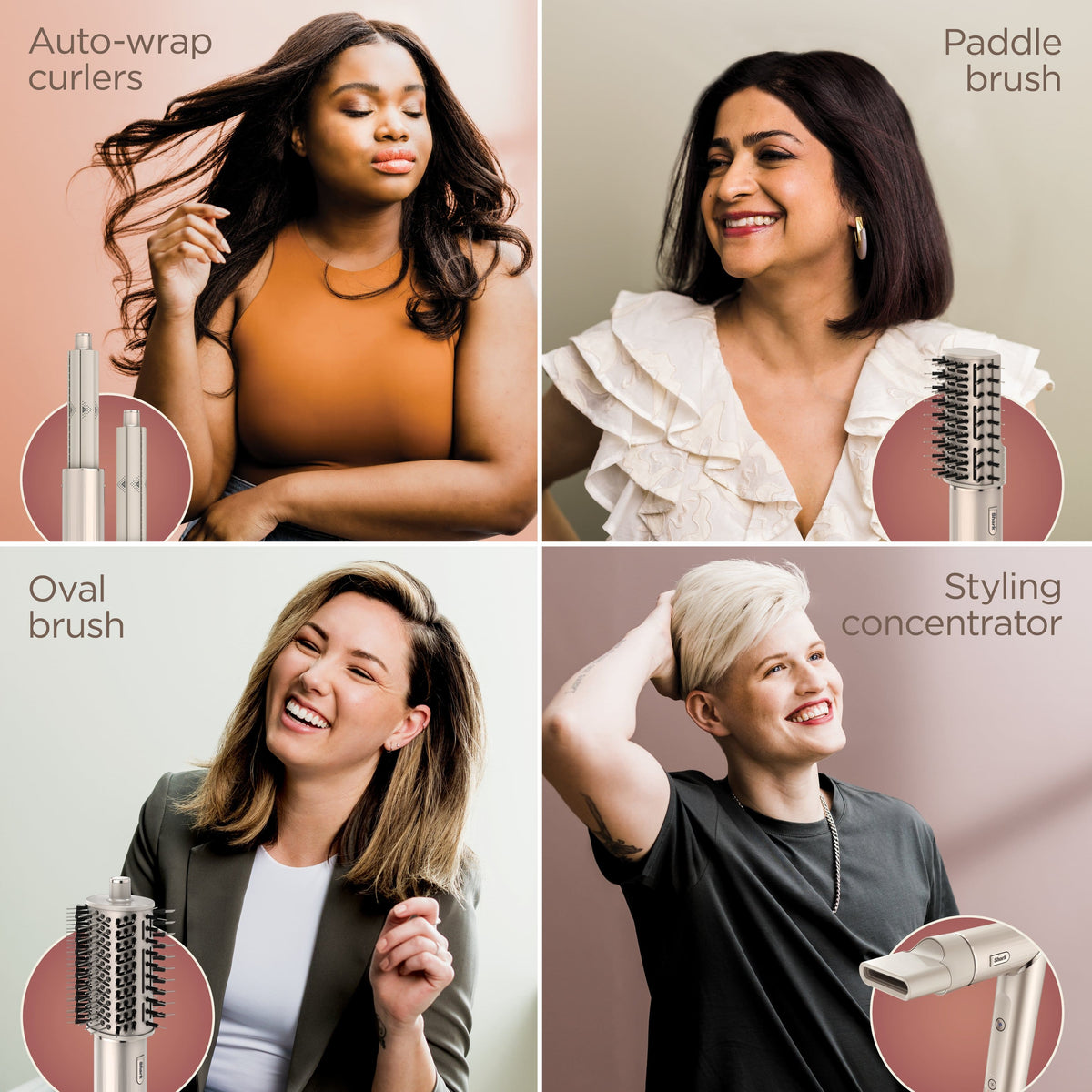 Shark - FlexStyle Air Styling & Drying System, Powerful Hair Blow Dryer and Multi-Styler - Stone Straight & Wavy