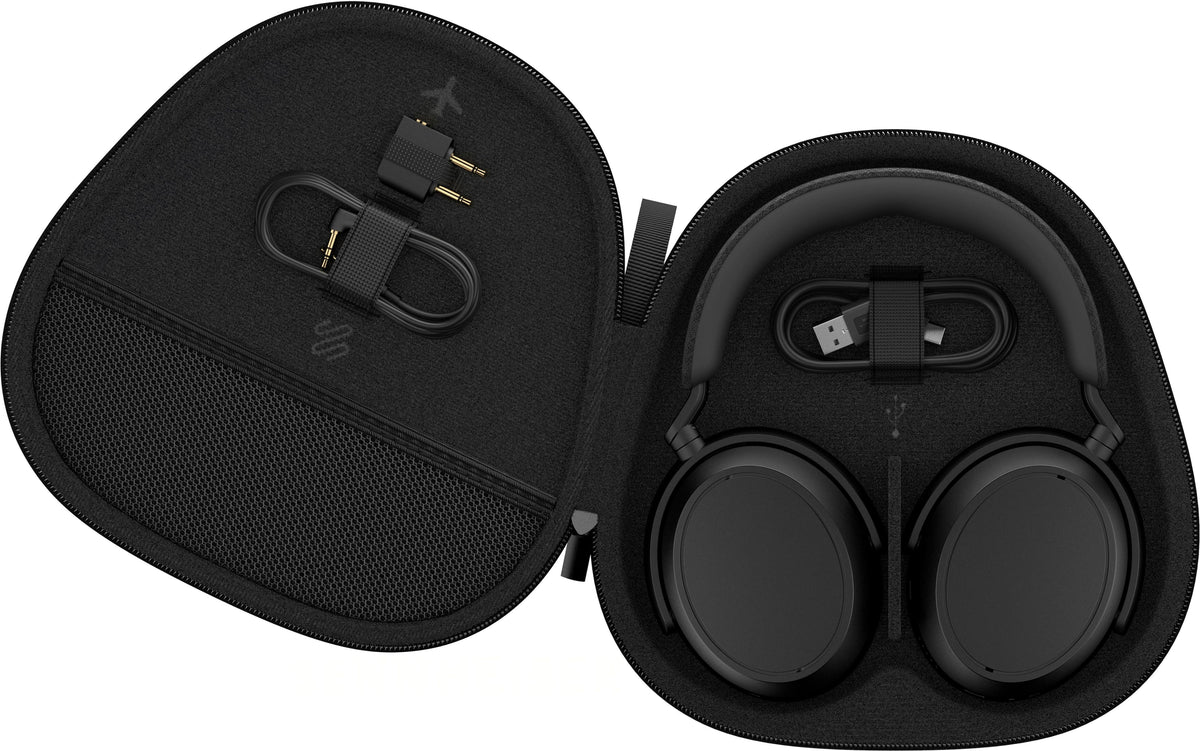 Sennheiser - MOMEMTUM 4 Wireless Adaptive Noise-Canceling Over-The-Ear Headphones - Black