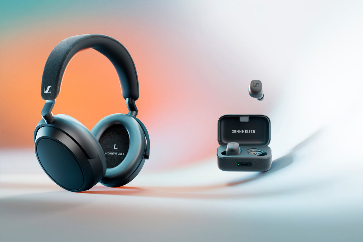 Sennheiser - MOMEMTUM 4 Wireless Adaptive Noise-Canceling Over-The-Ear Headphones - Black