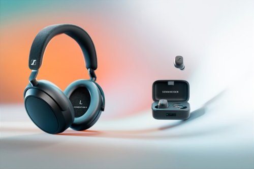 Sennheiser - MOMEMTUM 4 Wireless Adaptive Noise-Canceling Over-The-Ear Headphones - Black