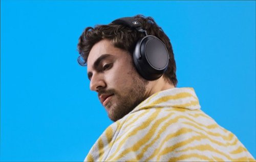 Sennheiser - MOMEMTUM 4 Wireless Adaptive Noise-Canceling Over-The-Ear Headphones - Black