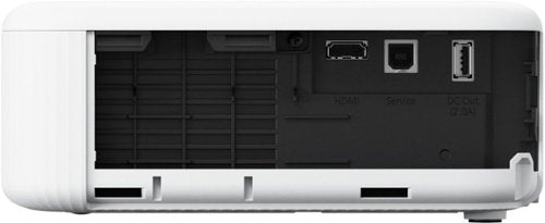 Epson - EpiqVision Flex CO-FH02 Smart Streaming Portable Projector, 3,000 Lumens Color & Brightness, 3LCD 1080p Android TV - White