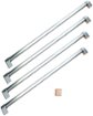 Master series door handle kit for select Bertazzoni French Door Refrigerators - Stainless Steel
