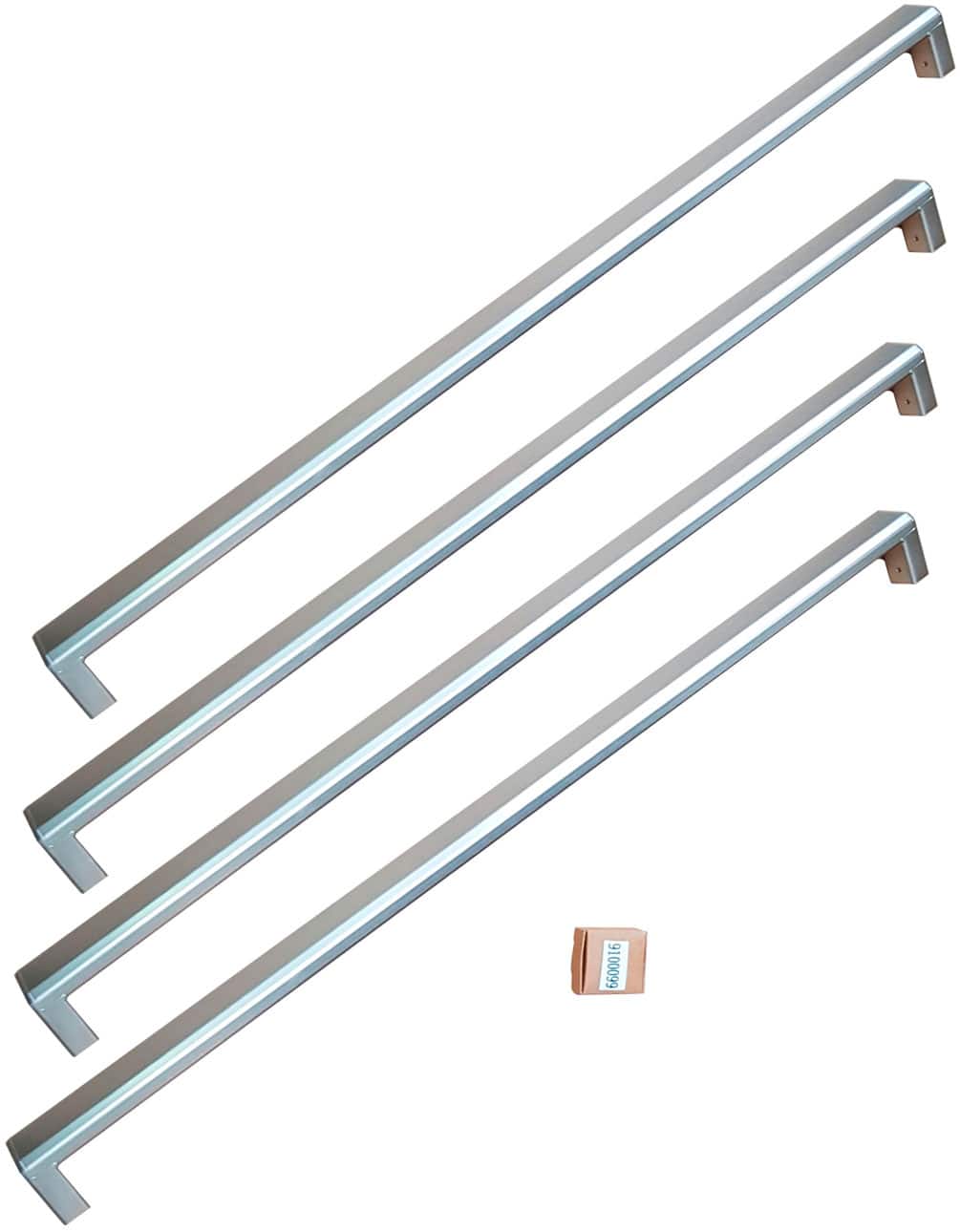 Professional series door handle kit for select Bertazzoni French Door Refrigerators - Stainless Steel