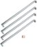 Professional series door handle kit for select Bertazzoni French Door Refrigerators - Stainless Steel
