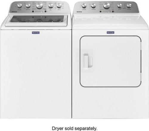 Maytag - 4.8 Cu. Ft. High Efficiency Top Load Washer with Steam and Extra Power Button - White