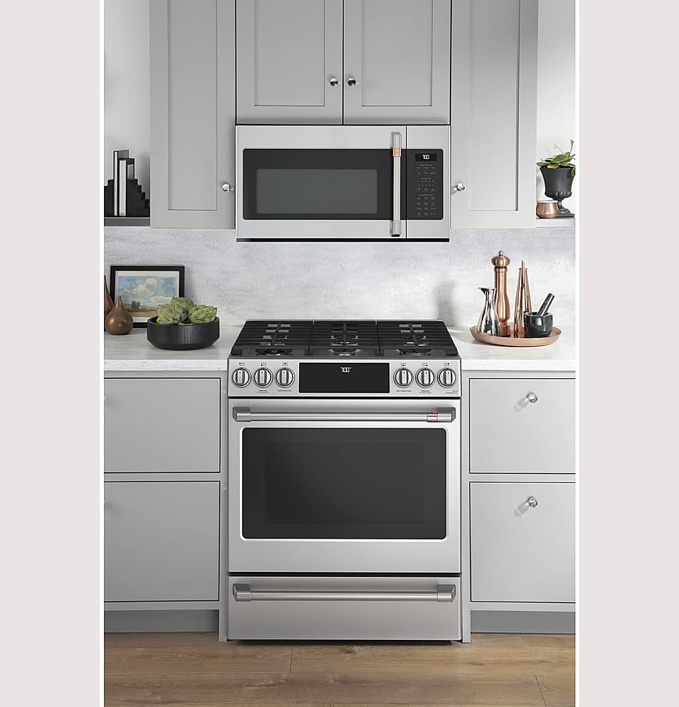 Café - 1.9 Cu. Ft. Over-the-Range Microwave with Sensor Cooking and Steam Cleaning - Stainless Steel