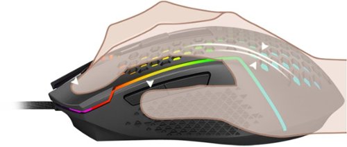 REDRAGON - M987-K Lightweight Wired Optical Gaming Mouse with RGB Backlighting - Wired - Black