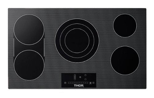 Thor Kitchen - 36 in. Wide 5 Element Electric Cooktop - Black Ceramic Glass