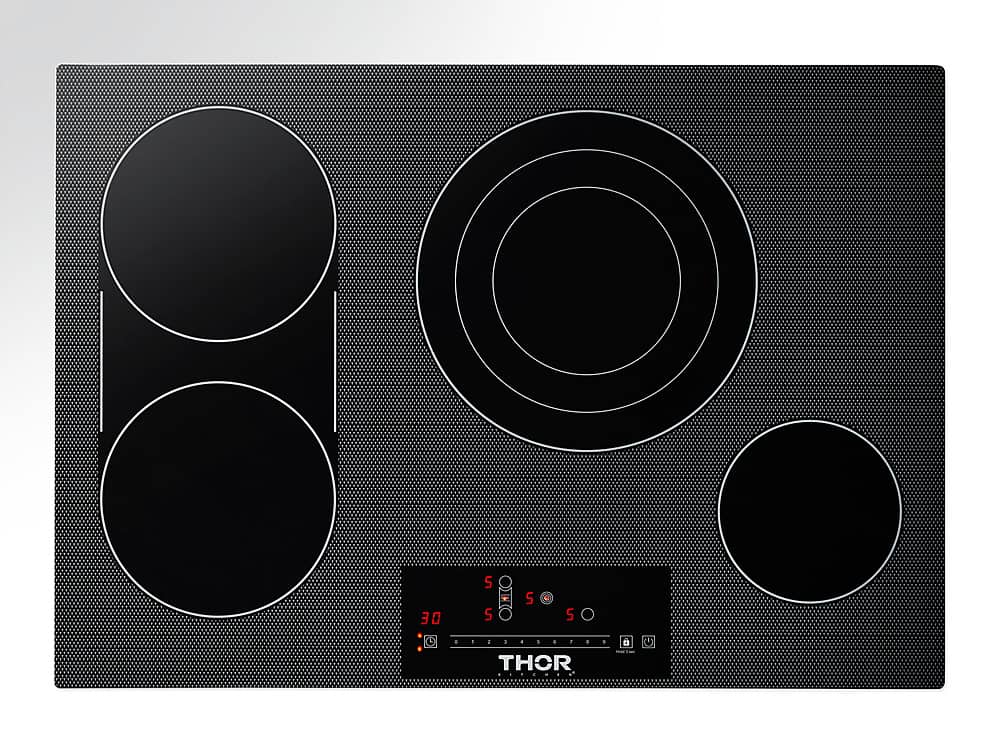 Thor Kitchen - 30 in. Wide 4 Element Electric Cooktop - Black Ceramic Glass