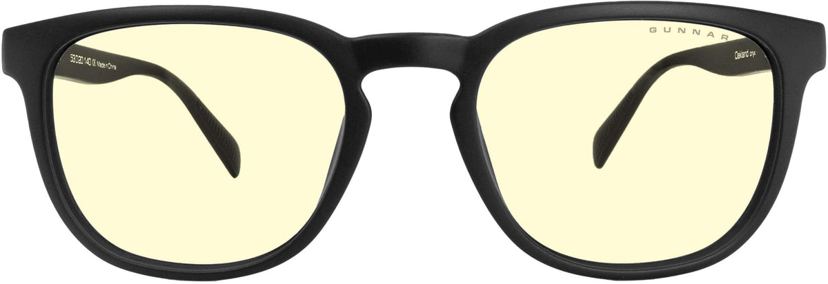 GUNNAR - Oakland Computer Glasses with Blue Light Reduction , Amber Lenses - Onyx