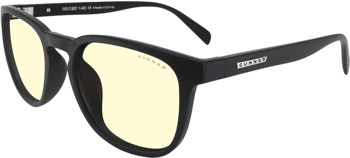 GUNNAR - Oakland Computer Glasses with Blue Light Reduction , Amber Lenses - Onyx