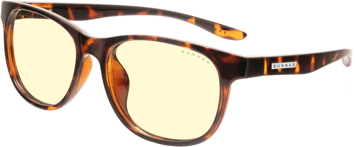 GUNNAR - Rush Computer Glasses with Blue Light Reduction , Amber Lenses - Tortoise