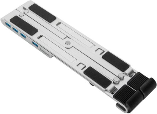 Targus - Portable Laptop Stand + Integrated USB-A Hub - Silver
