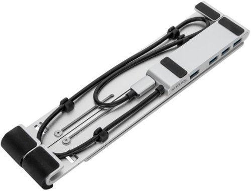 Targus - Portable Laptop Stand + Integrated USB-A Hub - Silver