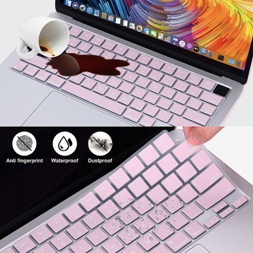 Techprotectus - MacBook case for 2022-2025 MacBook Air 13.6" with Apple M2/M3/M4 Chip-Rose Quartz - Pink