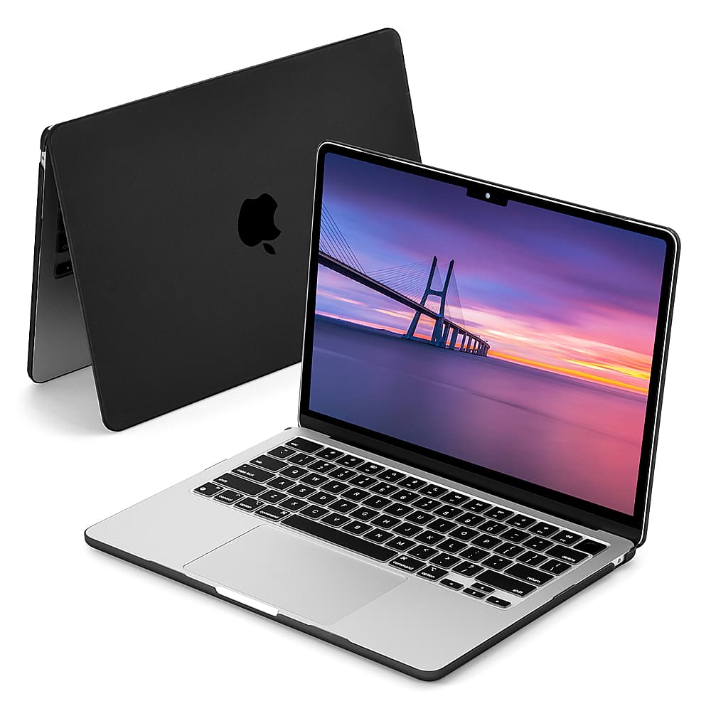 Techprotectus - MacBook case for 2022-2025 MacBook Air 13.6" with Apple M2/M3/M4 Chip - Black
