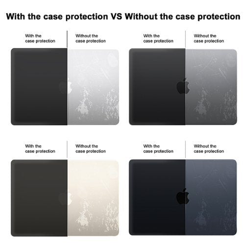 Techprotectus - MacBook case for 2022-2025 MacBook Air 13.6" with Apple M2/M3/M4 Chip - Black
