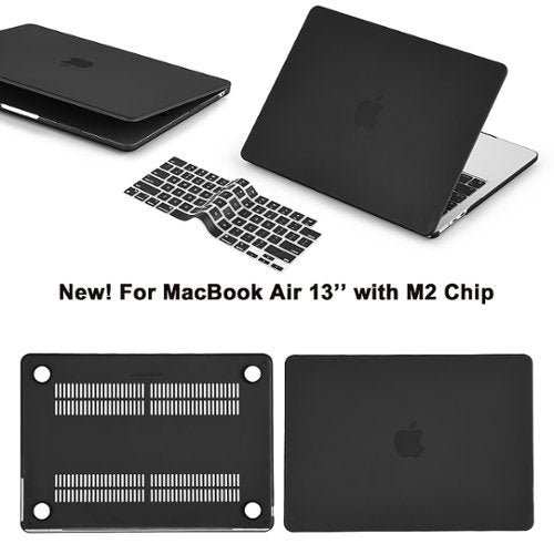 Techprotectus - MacBook case for 2022-2025 MacBook Air 13.6" with Apple M2/M3/M4 Chip - Black
