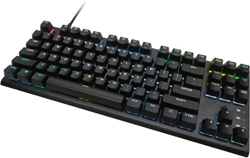CORSAIR - K60 PRO TKL Wired Optical-Mechanical OPX Linear Switch Gaming Keyboard with per-key RGB Backlighting - Black
