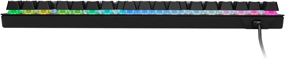 CORSAIR - K60 PRO TKL Wired Optical-Mechanical OPX Linear Switch Gaming Keyboard with per-key RGB Backlighting - Black