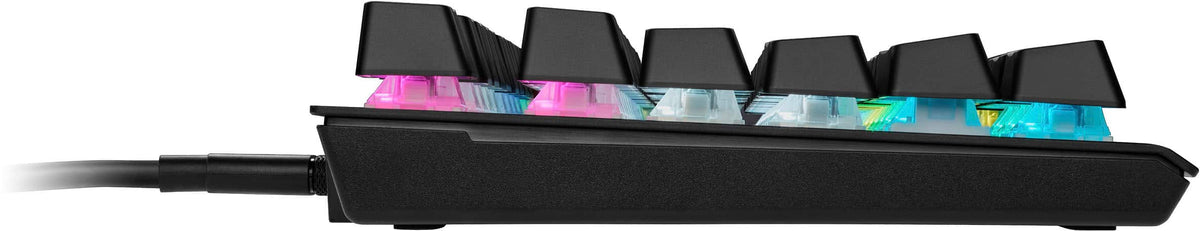 CORSAIR - K60 PRO TKL Wired Optical-Mechanical OPX Linear Switch Gaming Keyboard with per-key RGB Backlighting - Black