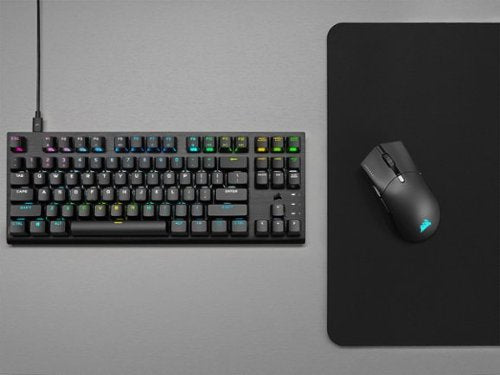 CORSAIR - K60 PRO TKL Wired Optical-Mechanical OPX Linear Switch Gaming Keyboard with per-key RGB Backlighting - Black