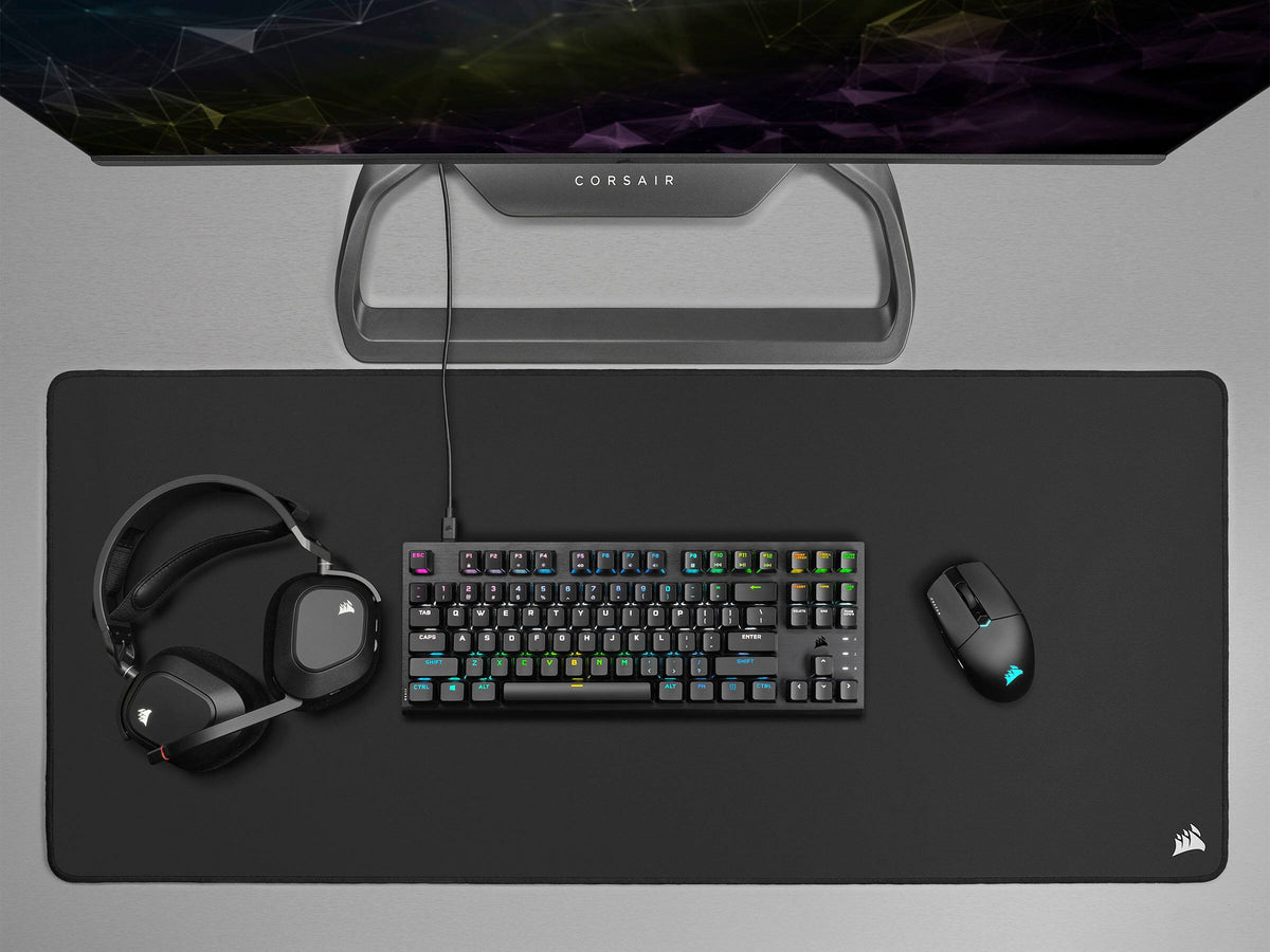 CORSAIR - K60 PRO TKL Wired Optical-Mechanical OPX Linear Switch Gaming Keyboard with per-key RGB Backlighting - Black