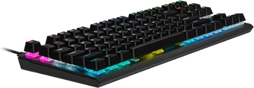CORSAIR - K60 PRO TKL Wired Optical-Mechanical OPX Linear Switch Gaming Keyboard with per-key RGB Backlighting - Black