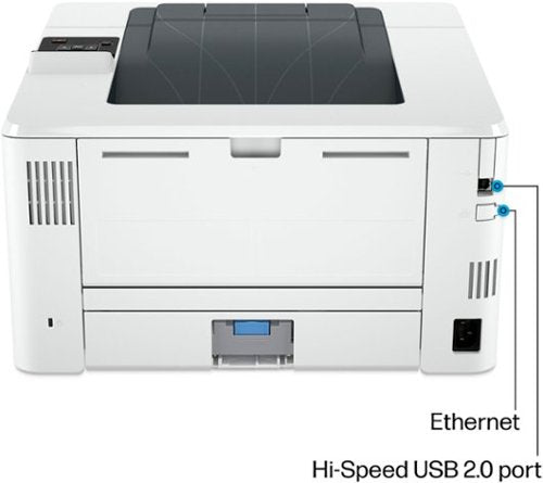 HP - LaserJet Pro 4001dn Black-and-White Laser Printer - White