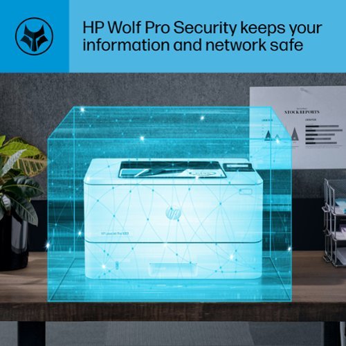 HP - LaserJet Pro 4001dn Black-and-White Laser Printer - White