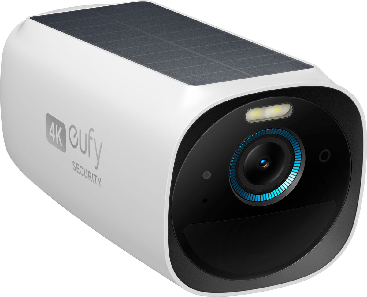 eufy - eufyCam 3, Outdoor Wireless 4K Solar Powered Add-On Security Camera (Base Not Included) - White