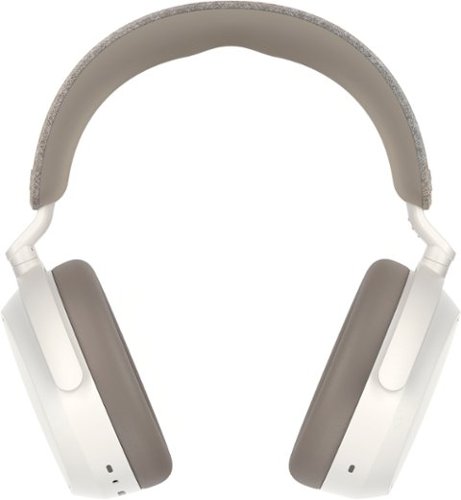 Sennheiser - MOMENTUM 4 Wireless Adaptive Noise-Canceling Over-The-Ear Headphones - White