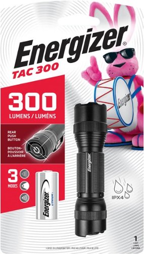 Energizer - TAC 300 LED Tactical Metal Flashlight - Black