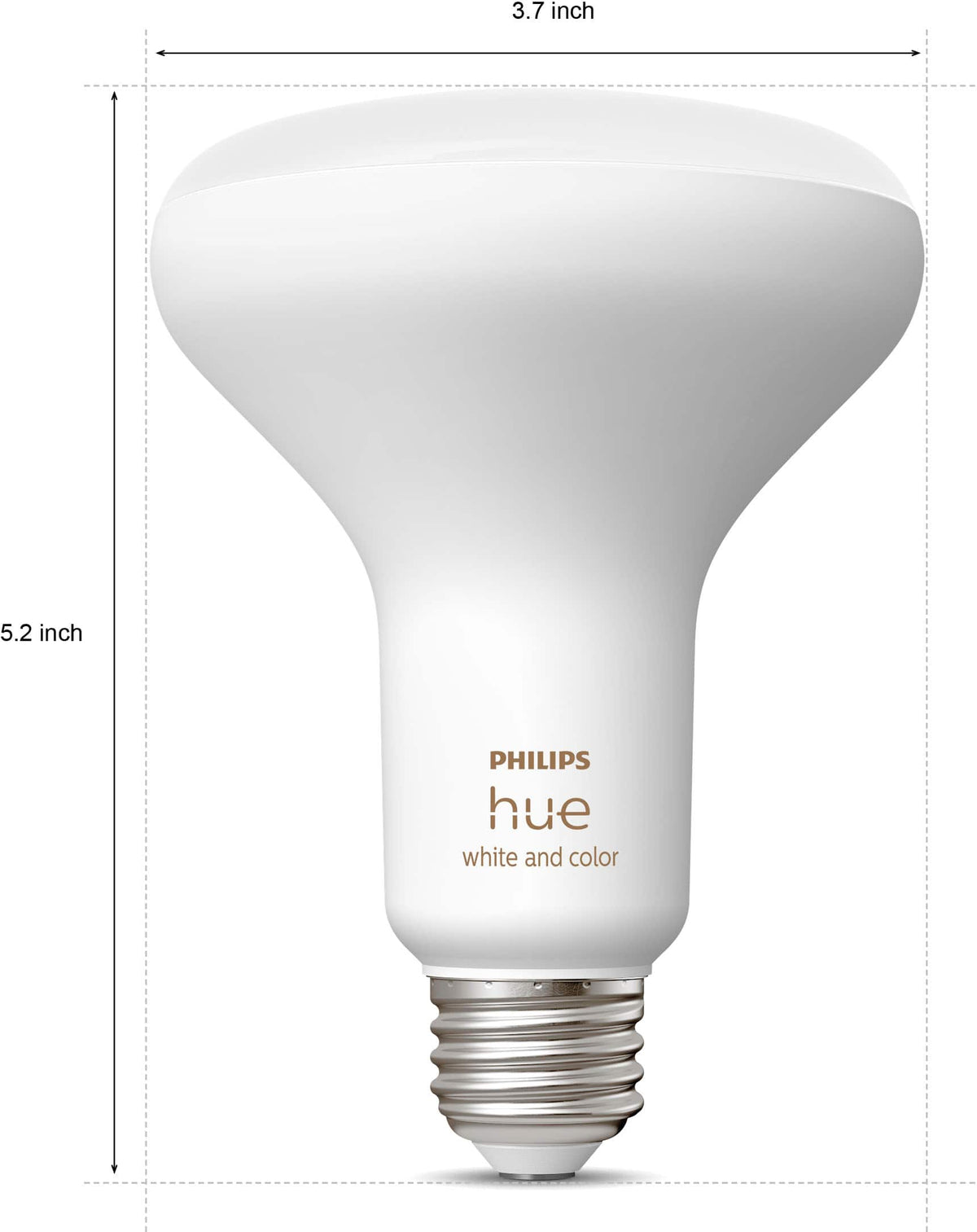 Philips - Hue BR30 Bluetooth 85W Smart LED Bulb (2-Pack) - White and Color Ambiance