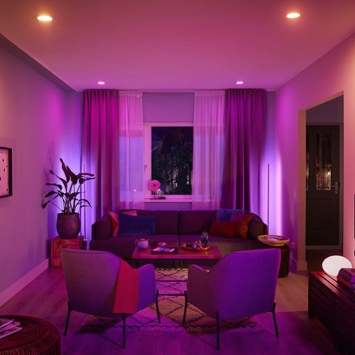 Philips - Hue BR30 Bluetooth 85W Smart LED Bulb (2-Pack) - White and Color Ambiance