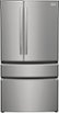 Frigidaire - Gallery 36 in. Wide 22.1 Cu. Ft. Counter-Depth 4-Door French Door Refrigerator with Internal Water Dispenser - Smudge Proof Stainless Steel