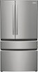Frigidaire - Gallery 36 in. Wide 22.1 Cu. Ft. Counter-Depth 4-Door French Door Refrigerator with Internal Water Dispenser - Smudge Proof Stainless Steel