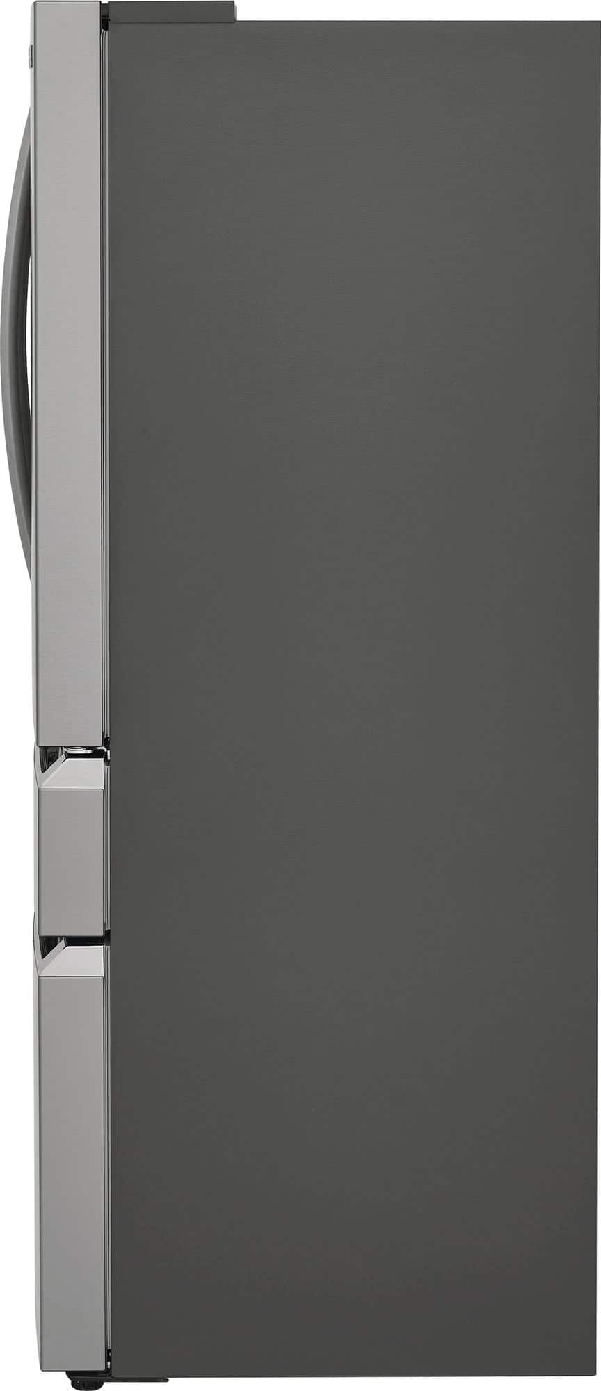Frigidaire - Gallery 36 in. Wide 22.1 Cu. Ft. Counter-Depth 4-Door French Door Refrigerator with Internal Water Dispenser - Smudge Proof Stainless Steel